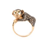 BRANAR PARIS, Diamond tsavorite gold ring