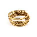 ISABELLA ASTENGO, Golden snake model bracelet
