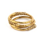 ISABELLA ASTENGO, Golden snake model bracelet