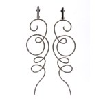 Fancy color brown diamond gold earrings