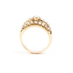 Diamond gold band ring