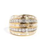 Diamond gold ring