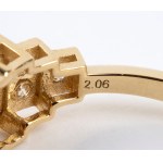 Ruby diamond gold ring