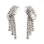 Diamond gold earrings
