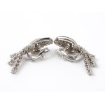 Diamond gold earrings
