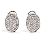 Diamond gold earrings