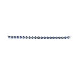 Blue sapphie diamond gold bracelet