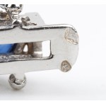 Bracelet en or avec saphir bleu et diamants