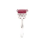 Ruby diamond gold ring