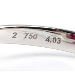 Ruby diamond gold ring