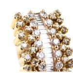 Diamond gold pair of earrings
