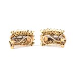 Diamond gold pair of earrings
