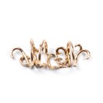 Gold black diamond ring