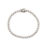 Diamond gold tennis bracelet