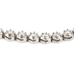 Diamond gold tennis bracelet