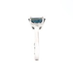 Blue sapphire diamond gold ring