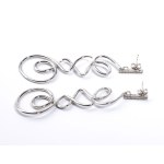 Diamond gold earrings