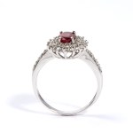 Ruby diamond gold ring