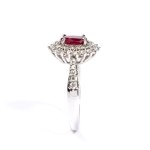 Ruby diamond gold ring