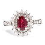 Ruby diamond gold ring