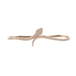 Diamond gold snake bracelet