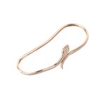 Diamond gold snake bracelet