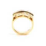 Diamond gold band ring