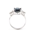 Blue sapphire diamondgold ring