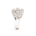 Diamond gold band ring