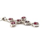 Ruby diamond gold necklace-pendant