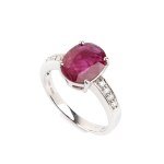 Ruby diamond gold ring
