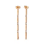 Diamond gold drop earrings