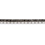 Black diamond gold tennis bracelet