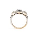 Sapphire diamond gold ring