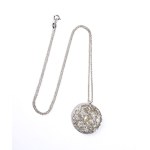 Diamond gold pendant