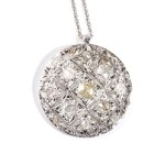 Diamond gold pendant