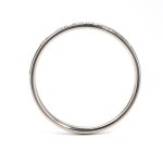 Diamond titanium rigid bracelet