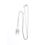 Diamond gold pendant