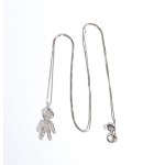 Gold diamond necklace