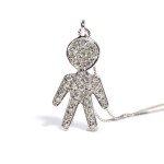 Gold diamond necklace