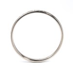 Diamond titanium rigid bracelet