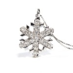 Diamond gold necklace