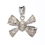 Diamond gold pendant