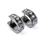 Diamond gold earrings
