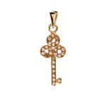 Gold diamond pendant