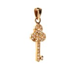 Gold diamond pendant
