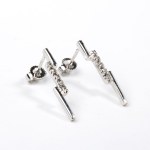 Diamond gold earrings