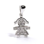 Diamond gold pendant