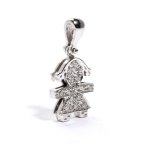 Diamond gold pendant