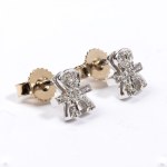 Diamond gold earrings